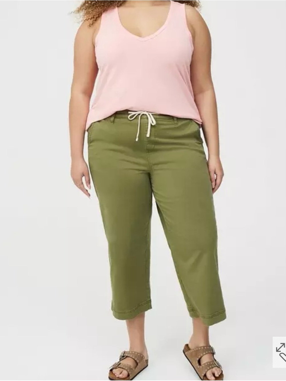 Pull-On Weekend Wide-Leg Crop Pant